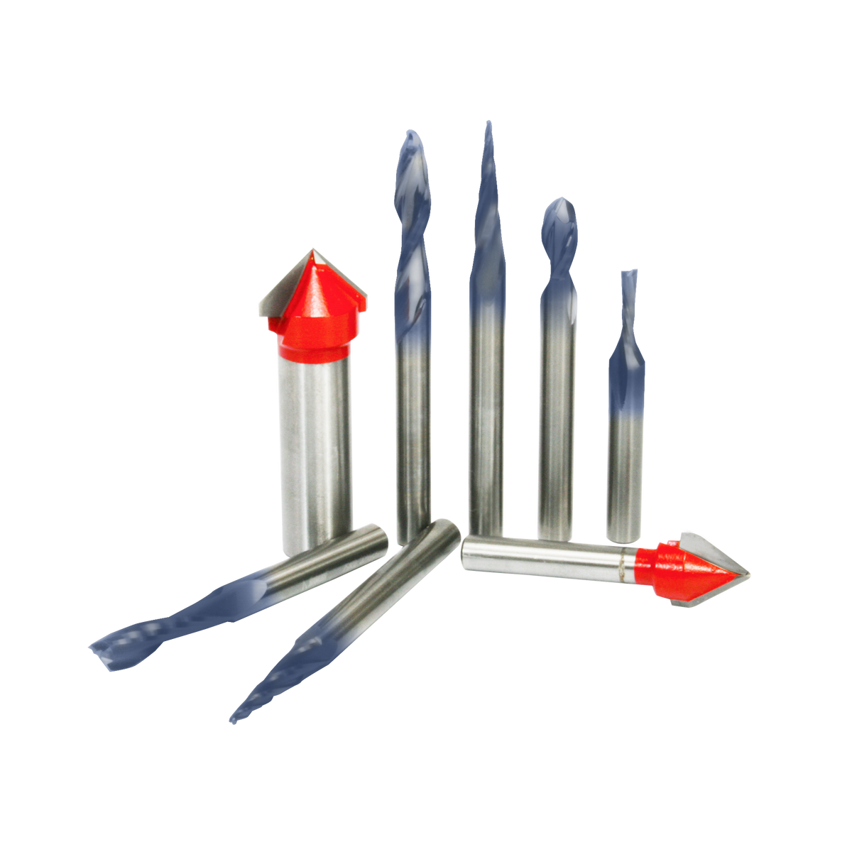 87-108 8 Piece CNC Router Bit Signmaking Set