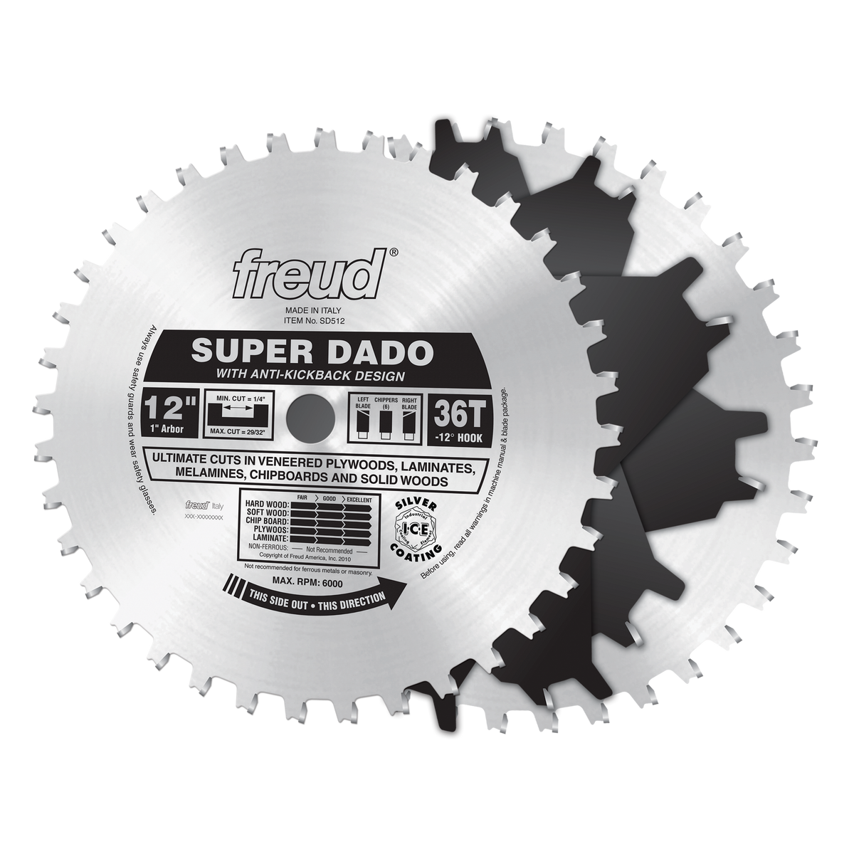 SD512 Super Dado Set 12"