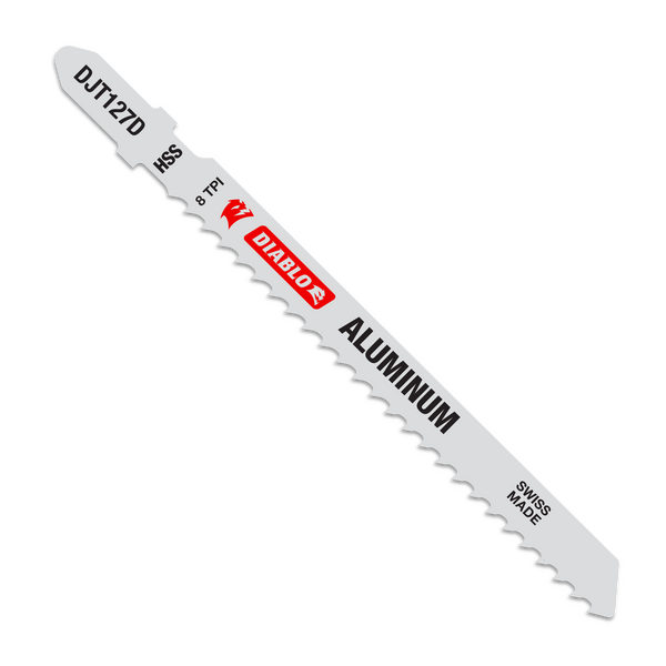 DJT127D5   Diablo 4" 8 TPI HSS Jig Saw Blades for Aluminum (5-pk)